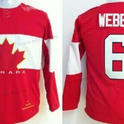 Nike 2014 Olympics Kanada #6 Shea Weber Punainen Paita – Lasten