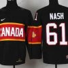 Nike 2014 Olympics Kanada #61 Rick Nash Musta Paita – Lasten