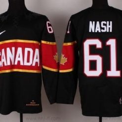 Nike 2014 Olympics Kanada #61 Rick Nash Musta Paita – Miesten