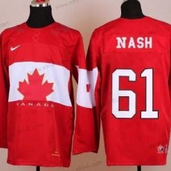 Nike 2014 Olympics Kanada #61 Rick Nash Punainen Paita – Miesten