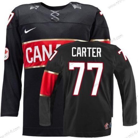 Nike 2014 Olympics Kanada #77 Jeff Carter Musta Paita – Miesten