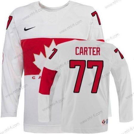 Nike 2014 Olympics Kanada #77 Jeff Carter Valkoinen Paita – Miesten