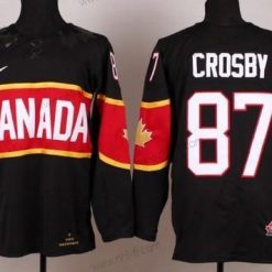 Nike 2014 Olympics Kanada #87 Sidney Crosby Musta Paita – Miesten