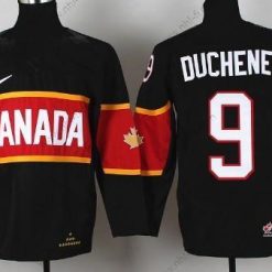 Nike 2014 Olympics Kanada #9 Matt Duchene Musta Paita – Lasten