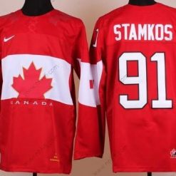 Nike 2014 Olympics Kanada #91 Steven Stamkos Punainen Paita – Miesten