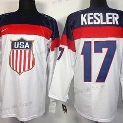 Nike 2014 Olympics USA #17 Ryan Kesler Valkoinen Paita – Miesten