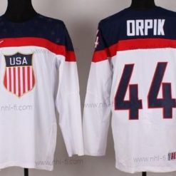 Nike 2014 Olympics USA #44 Brooks Orpik Valkoinen Paita – Miesten