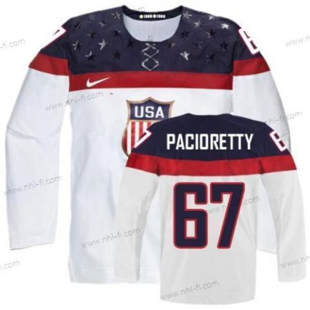 Nike 2014 Olympics USA #67 Max Pacioretty Valkoinen Paita – Miesten