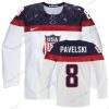 Nike 2014 Olympics USA #8 Joe Pavelski Valkoinen Paita – Miesten