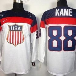 Nike 2014 Olympics USA #88 Patrick Kane Valkoinen Paita – Miesten