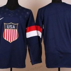 Nike 2014 Olympics USA Tyhjä Laivastonsininen Sininen Paita – Miesten