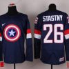 Nike 2015 USA maajoukkue #26 Paul Stastny Captain Amerikka Laivastonsininen Sininen Paita – Miesten