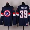 Nike 2015 USA maajoukkue #39 Ryan Miller Captain Amerikka Laivastonsininen Sininen Paita – Miesten