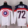 Nike 2015 USA maajoukkue #72 Justin Faulk Captain Amerikka Valkoinen Paita – Miesten