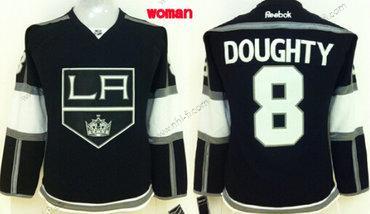 Nike Los Angeles Kings #8 Drew Doughty Musta Paita – Naisten