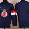 Nike Räätälöidyt 2014 Olympics USA Laivastonsininen Sininen Paita – Lasten