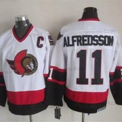 Ottawa Senators #11 Daniel Alfredsson 1997-98 Valkoinen CCM Vintage Paita – Miesten