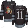 Ottawa Senators #11 Daniel Alfredsson Musta 1917-2017 100th Vuosipäivä Ommeltu NHL Paita – Miesten