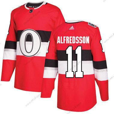 Ottawa Senators 11 Daniel Alfredsson Punainen Aito 1917-2017 100th Klassinen Ommeltu NHL Paita – Lasten