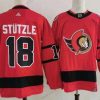 Ottawa Senators #18 Tim Stutzle Punainen 2021 Käänteinen Retro Aito Paita – Miesten