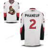 Ottawa Senators #2 Dion Phaneuf Valkoinen Reebok Jääkiekko Ommeltu NHL Paita – Miesten