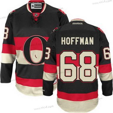 Ottawa Senators #68 Mike Hoffman Musta Vieras Paita – Miesten