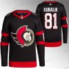 Ottawa Senators #81 Dominik Kubalik Musta Premier Breakaway Ommeltu Paita – Miesten