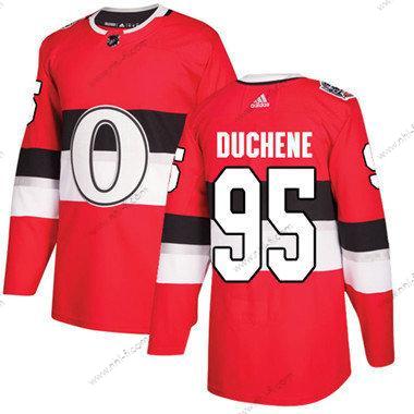 Ottawa Senators 95 Matt Duchene Punainen Aito 1917-2017 100th Klassinen Ommeltu NHL Paita – Lasten