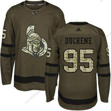 Ottawa Senators 95 Matt Duchene Vihreä Salute to Service Ommeltu NHL Paita – Lasten