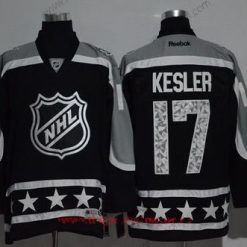 Pacific Division Anaheim Ducks #17 Ryan Kesler Reebok Musta 2017 NHL All-Star Ommeltu Jääkiekko Paita – Miesten