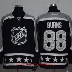 Pacific Division San Jose Sharks #88 Brent Burns Reebok Musta 2017 NHL All-Star Ommeltu Jääkiekko Paita – Miesten