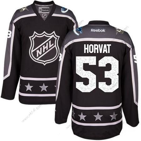 Pacific Division Vancouver Canucks #53 Bo Horvat Reebok Musta 2017 NHL All-Star Ommeltu Jääkiekko Paita – Miesten