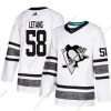 Penguins #58 Kris Letang Valkoinen Aito 2019 All-Star Ommeltu Jääkiekko Paita – Miesten