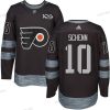 Philadelphia Flyers #10 Brayden Schenn Musta 1917-2017 100th Vuosipäivä Ommeltu NHL Paita – Miesten