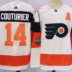 Philadelphia Flyers #14 Sean Couturier Valkoinen 2024 Stadium Series Ommeltu Paita – Miesten