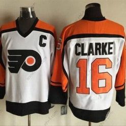 Philadelphia Flyers #16 Bobby Clarke 1997-98 Valkoinen CCM Vintage Paita – Miesten