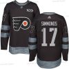 Philadelphia Flyers #17 Wayne Simmonds Musta 1917-2017 100th Vuosipäivä Ommeltu NHL Paita – Miesten