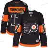 Philadelphia Flyers #17 Wayne Simmonds Musta 2017 Stadium Series Ommeltu NHL Paita – Naisten