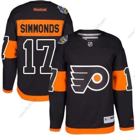 Philadelphia Flyers #17 Wayne Simmonds Musta 2017 Stadium Series Ommeltu NHL Paita – Nuoret