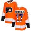 Philadelphia Flyers #17 Wayne Simmonds Oranssi Kotiottelu Aito USA Flag Ommeltu NHL Paita – Nuoret