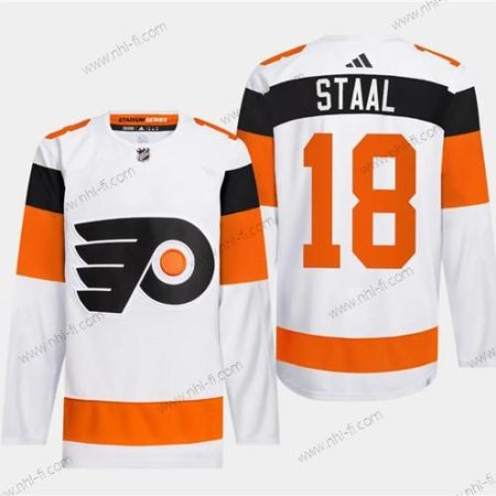 Philadelphia Flyers #18 Marc Staal Valkoinen 2024 Stadium Series Ommeltu Paita – Miesten