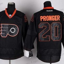 Philadelphia Flyers #20 Chris Pronger Musta Ice Paita – Miesten