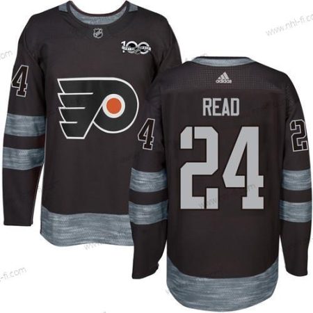 Philadelphia Flyers #24 Matt Read Musta 1917-2017 100th Vuosipäivä Ommeltu NHL Paita – Miesten