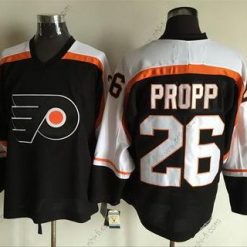 Philadelphia Flyers #26 Brian Propp 1997-98 Musta CCM Vintage Paita – Miesten