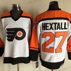 Philadelphia Flyers #27 Ron Hextall 1997-98 Valkoinen CCM Vintage Paita – Miesten