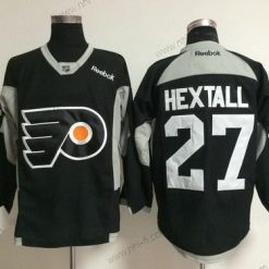 Philadelphia Flyers #27 Ron Hextall 2014 Training Musta Paita – Miesten