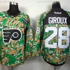 Philadelphia Flyers #28 Claude Giroux 2014 Maastokuvio Paita – Miesten