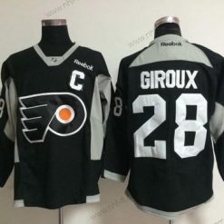 Philadelphia Flyers #28 Claude Giroux Charcoal 2014 Training Musta Paita – Miesten