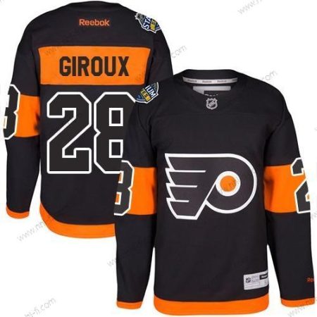 Philadelphia Flyers #28 Claude Giroux Musta 2017 Stadium Series Ommeltu NHL Paita – Nuoret