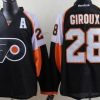 Philadelphia Flyers #28 Claude Giroux Musta Paita – Miesten